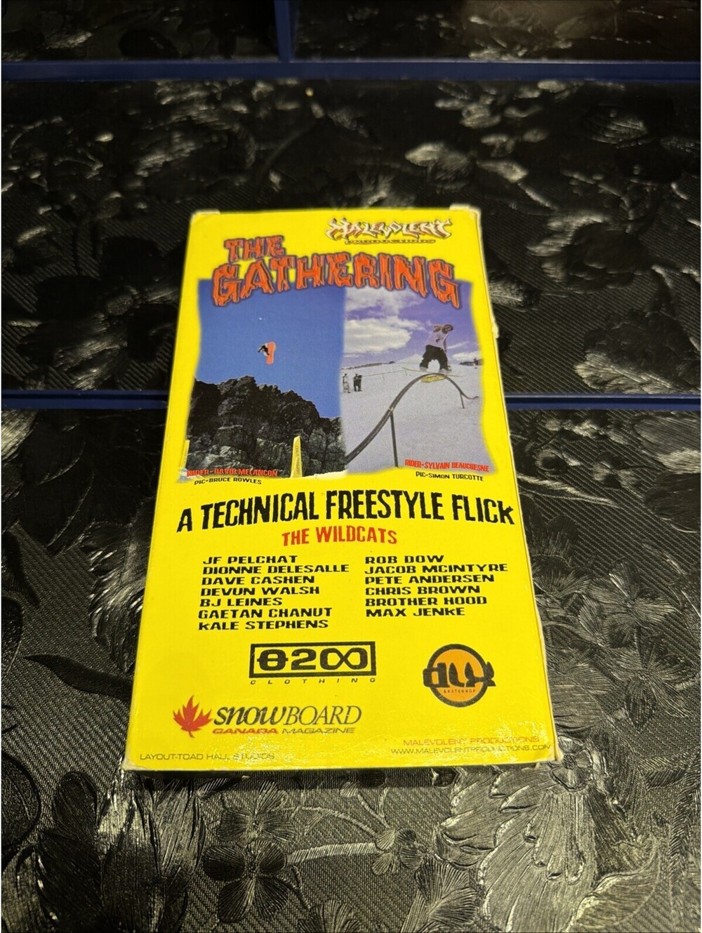 THE GATHERING SNOWBOARDING VHS TAPE MALEVOLENT PRODUCTIONS